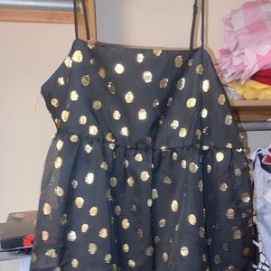 chiffon polka dot dress